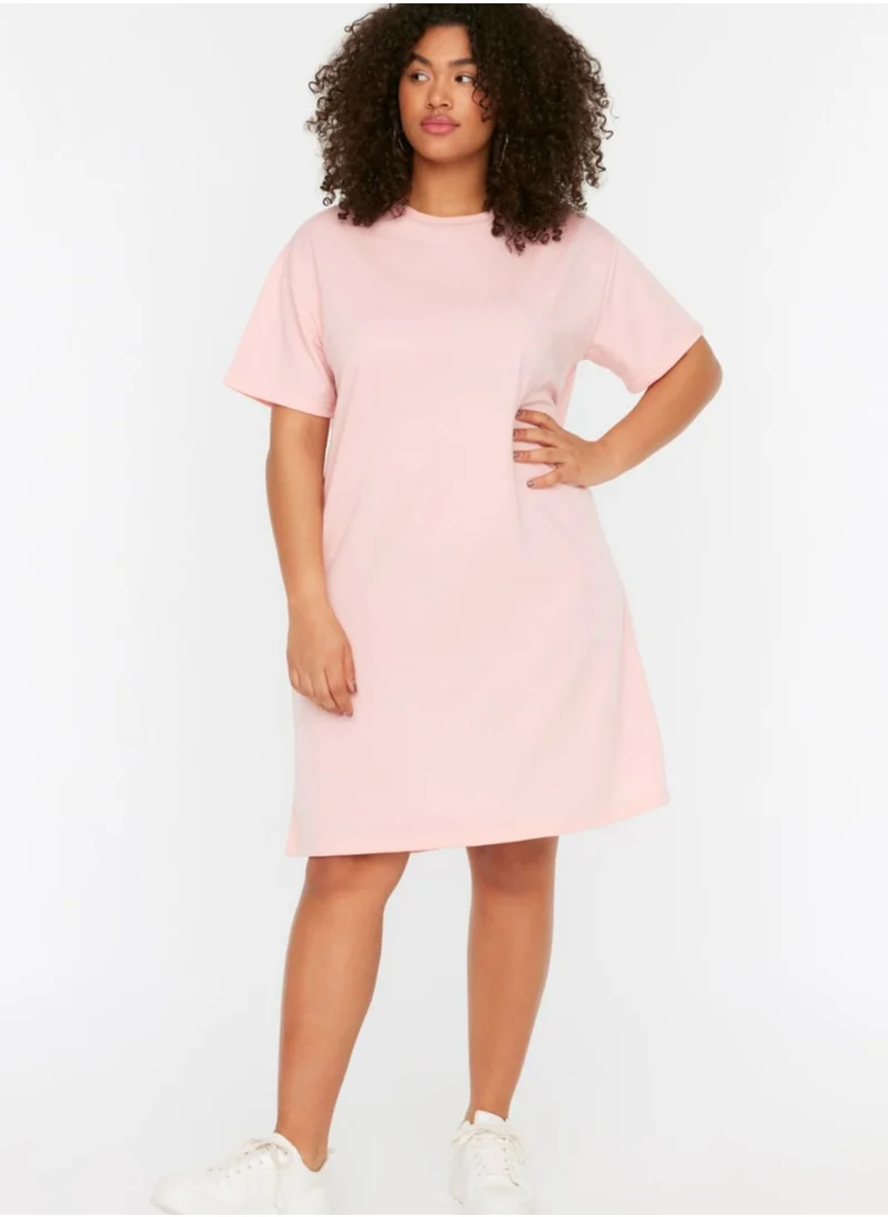 Trendyol Curve Crew Neck Knitted Dress