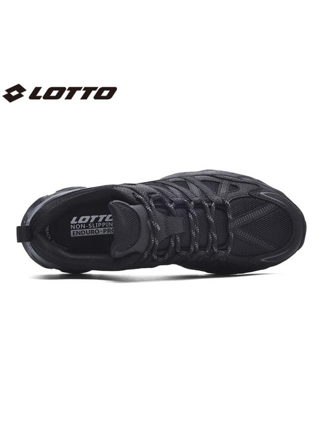 Lotto Women'S Summer Sports Shoes Mesh Breathable Running Shoes Shock Absorption Outdoor Hiking Shoes Casual Shoes Black (Women) Size 36
