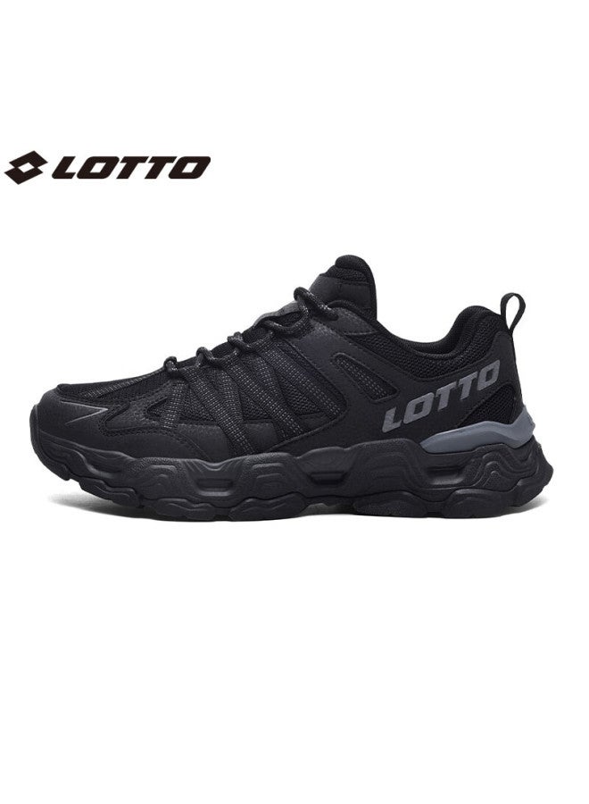 Lotto Women'S Summer Sports Shoes Mesh Breathable Running Shoes Shock Absorption Outdoor Hiking Shoes Casual Shoes Black (Women) Size 36