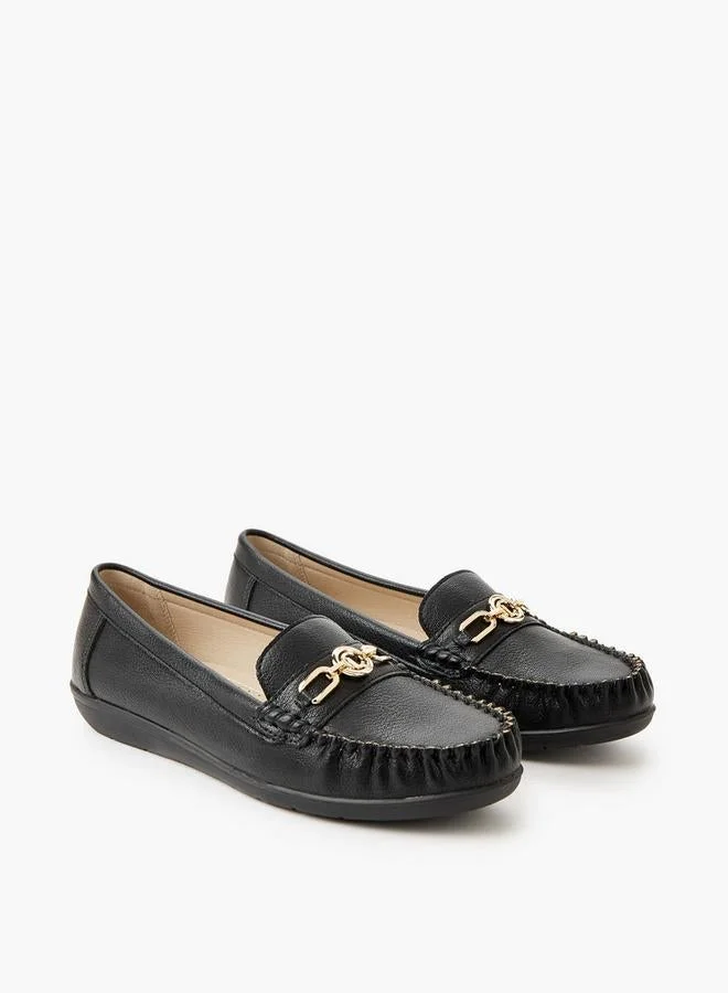 لو كونفورت Le Confort Flat Shoe Slip On Upper Embellish Metal