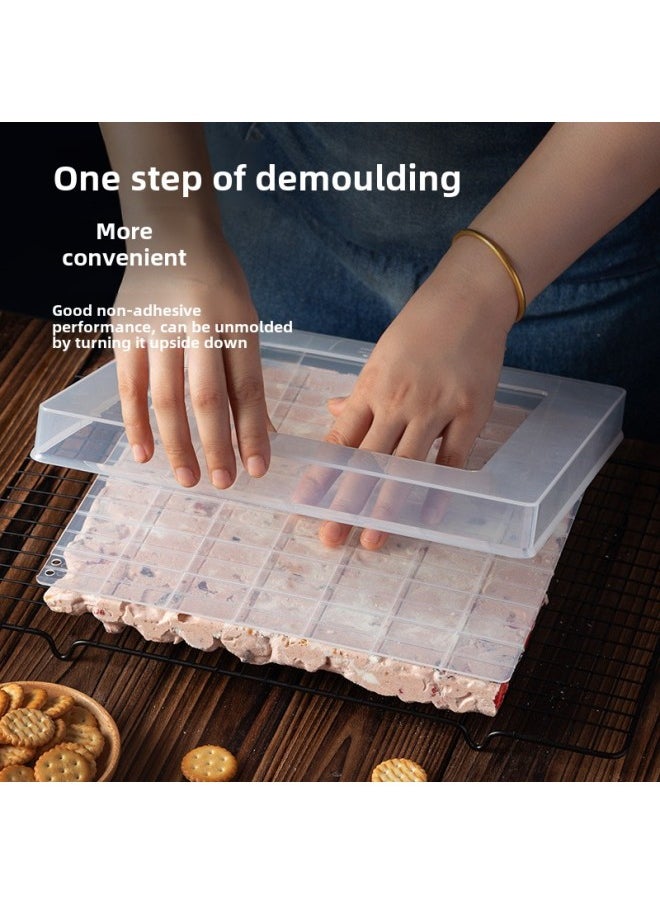Generic - Snowflake Crisp Nougat Plastic Mold Special Live Bottom Cooling Shaping Plate Homemade Baking Diy Set Household Tools-Specifications:Nougat Snowflake Crisp 4-piece Set (large)-Color:See Classification - Image 1