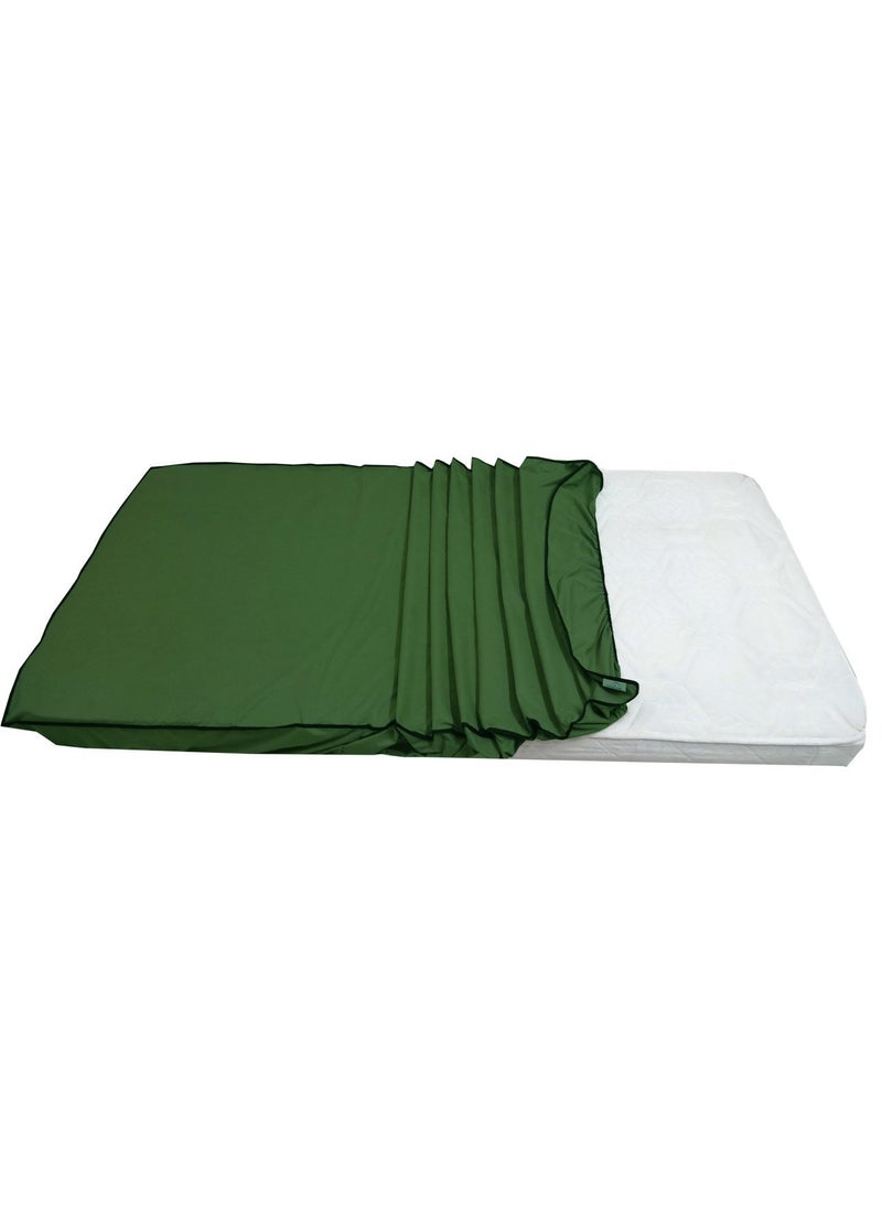 Lithara Lithara Small Twin Size Waterproof Zipper Mattress Protector 360 Complete Protection Cover Size 36 x 78 Inches Pack of 2 Green  - Image 2