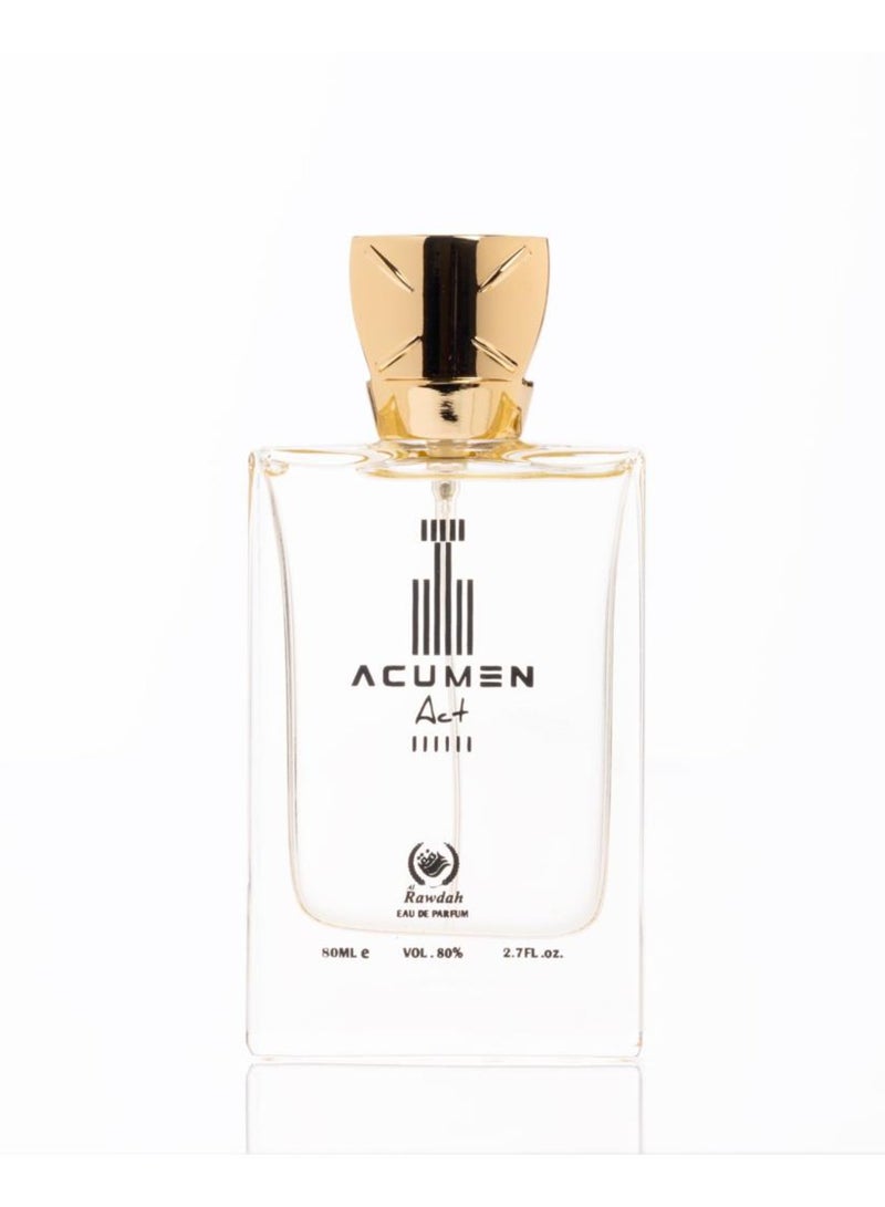 AL RAWDAH عطر أكومين أكت من الروضة – تفاح أخضر، مسك وفانيليا حلوة عطر منعش للرجال (80 مل) - Image 2