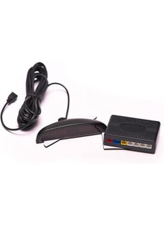 Generic LED Car Parking Sensors Car Reverse Radar System 4 Sensors Parking Assistant Alarm Waterproof Buzzer Reminder - White  - Image 2