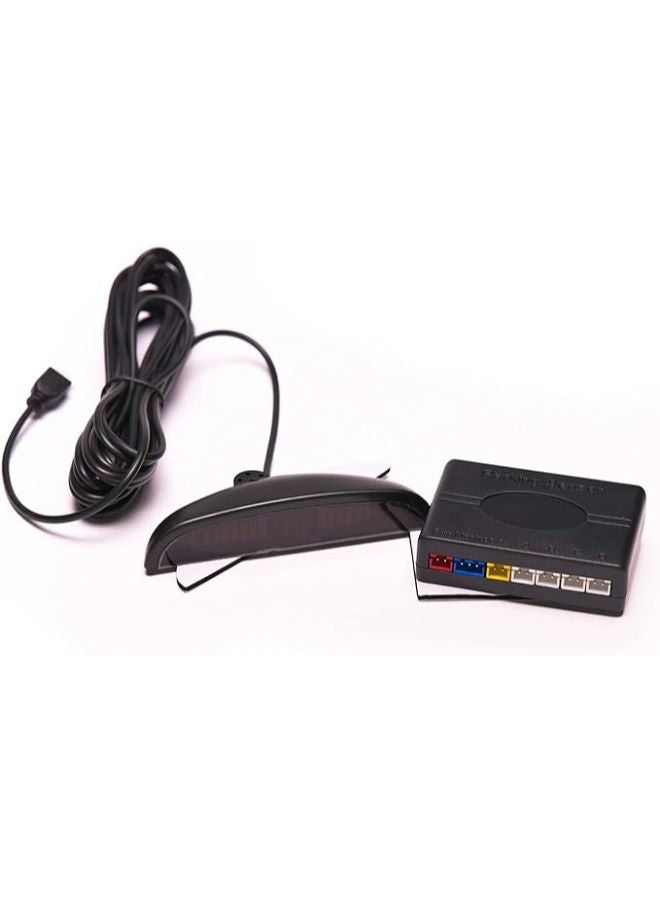 LED Car Parking Sensors Car Reverse Radar System 4 Sensors Parking Assistant Alarm Waterproof Buzzer Reminder - White - Image 2