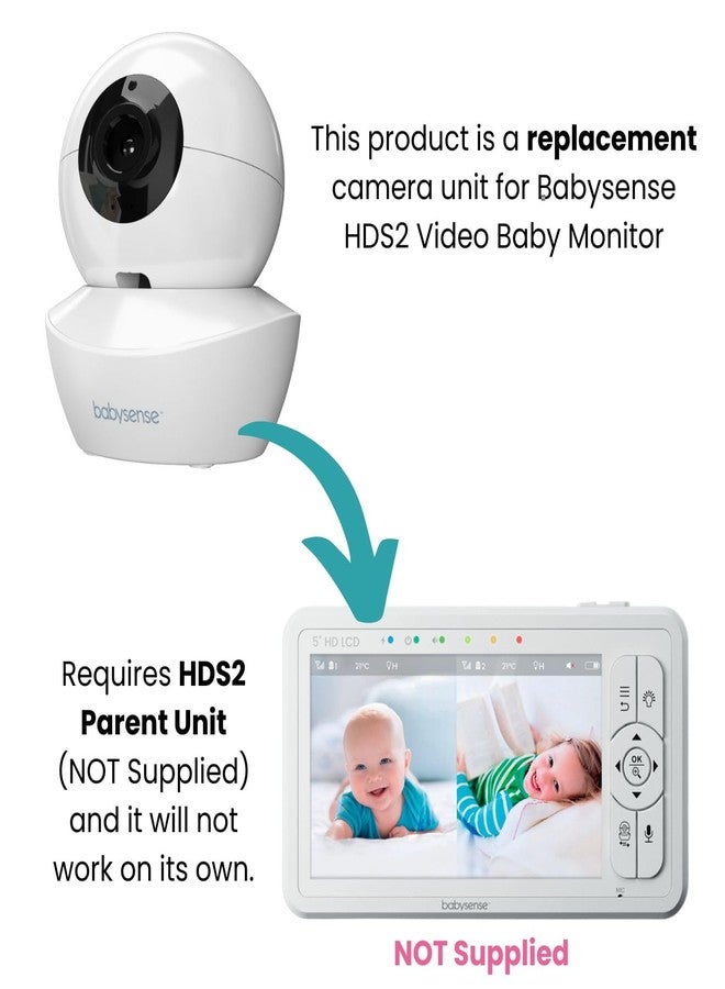 Babysense Replacement Add On Camera for Video Baby Monitor HDS2, Requires HDS2 Parent Unit to Operate, Will Work Only with HDS2 Monitors - Image 2