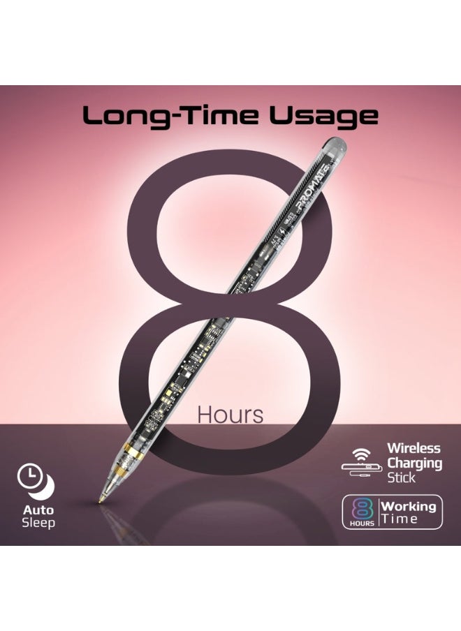 Promats Promate TransPen Transparent Precision Active Stylus Pen with Palm Rejection  - Image 5