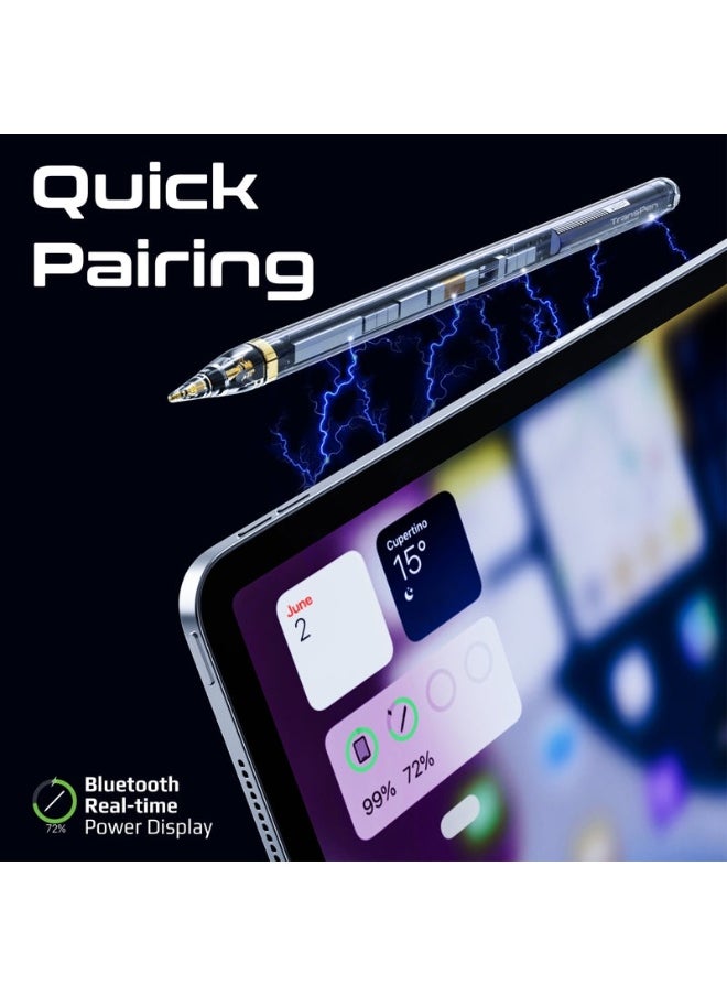 Promats Promate TransPen Transparent Precision Active Stylus Pen with Palm Rejection  - Image 4