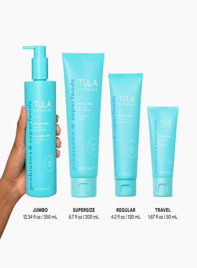 TULA Skin Care The Cult Classic Purifying Face Cleanser (Travel-Size) | Gentle and Effective Face Wash, Makeup Remover, Nourishing and Hydrating | 1.67 oz. - Image 3