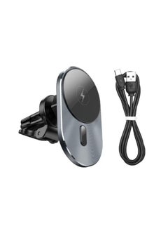ROCKROSE RRWC14 GT 15W Magnetic Air Vent Wireless Charger with – Metal  - Image 4