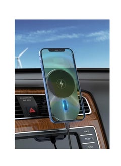 ROCKROSE RRWC14 GT 15W Magnetic Air Vent Wireless Charger with – Metal  - Image 3