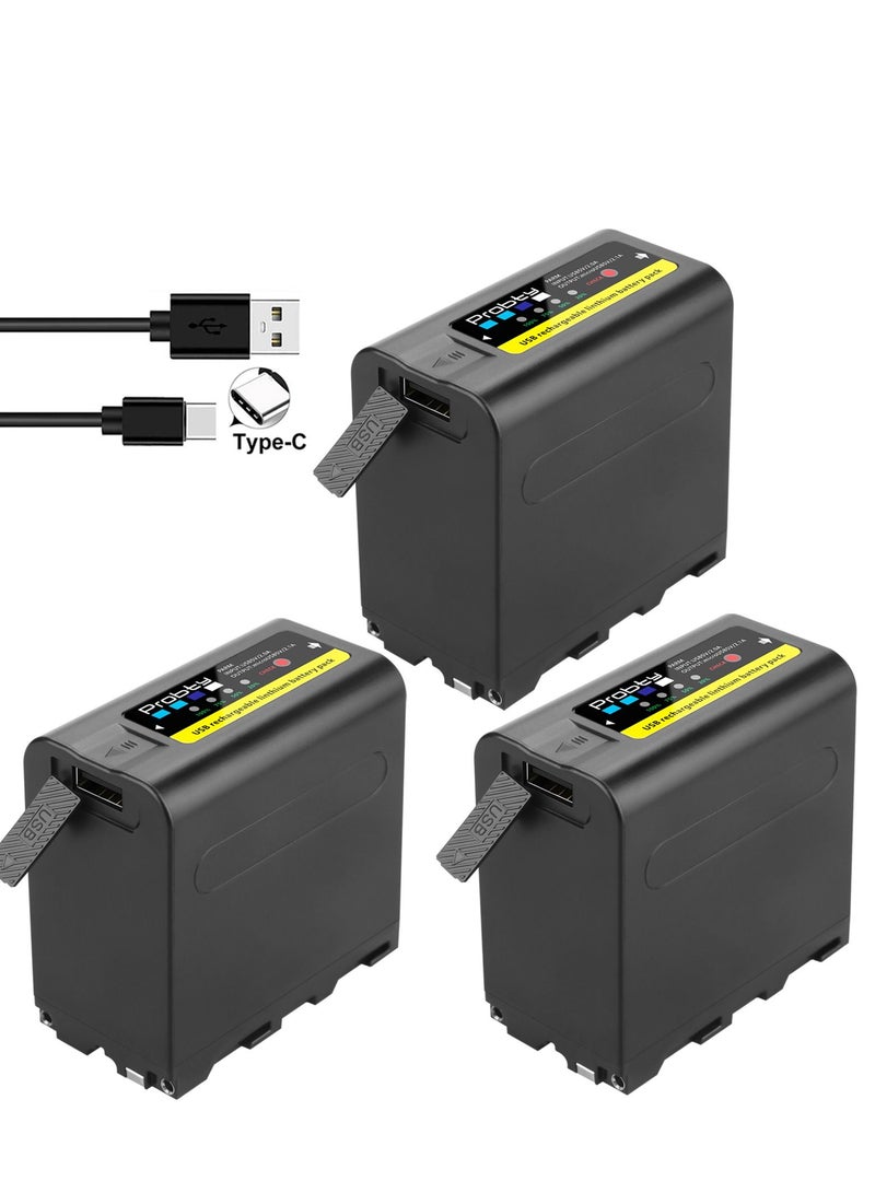 Probty 8800mAh NP-F980 Battery with USB Charge Output For Sony Camera - Image 2