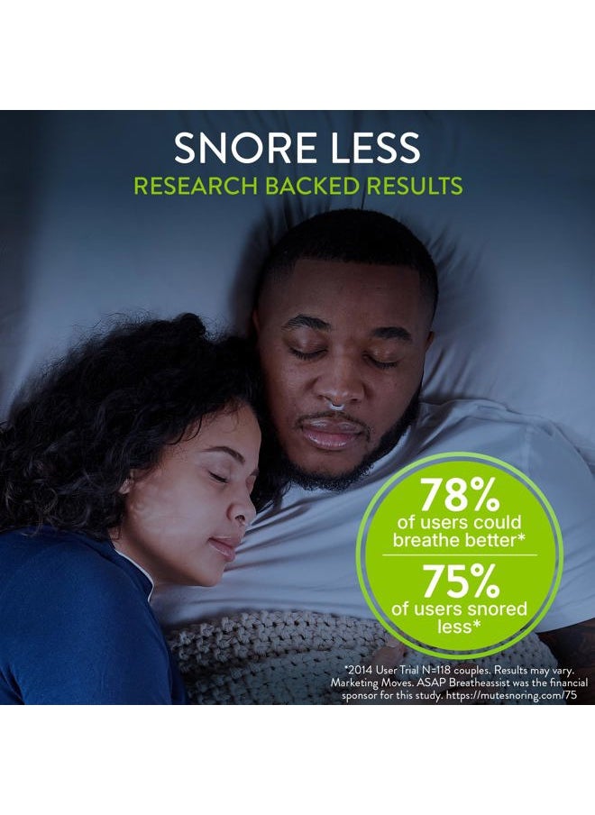 Rhinomed - Mute Nasal Dilator for Snore Reduction - Anti-Snoring Aid Solution - Breathing Aids for Better Sleep - Comfortable Nose Vents to Improve Airflow (Medium, 3-Pk) - Image 1