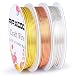 Paxcoo 3 Pack Jewelry Wire Craft Wire 18 Gauge Tarnish Resistant Beading Wire for Jewelry Making Supplies and Crafting Silver Gold and Copper - Image 2