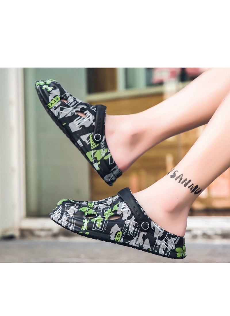 KUYING - New Thick Sole Anti Slip Hole Shoes - Image 1