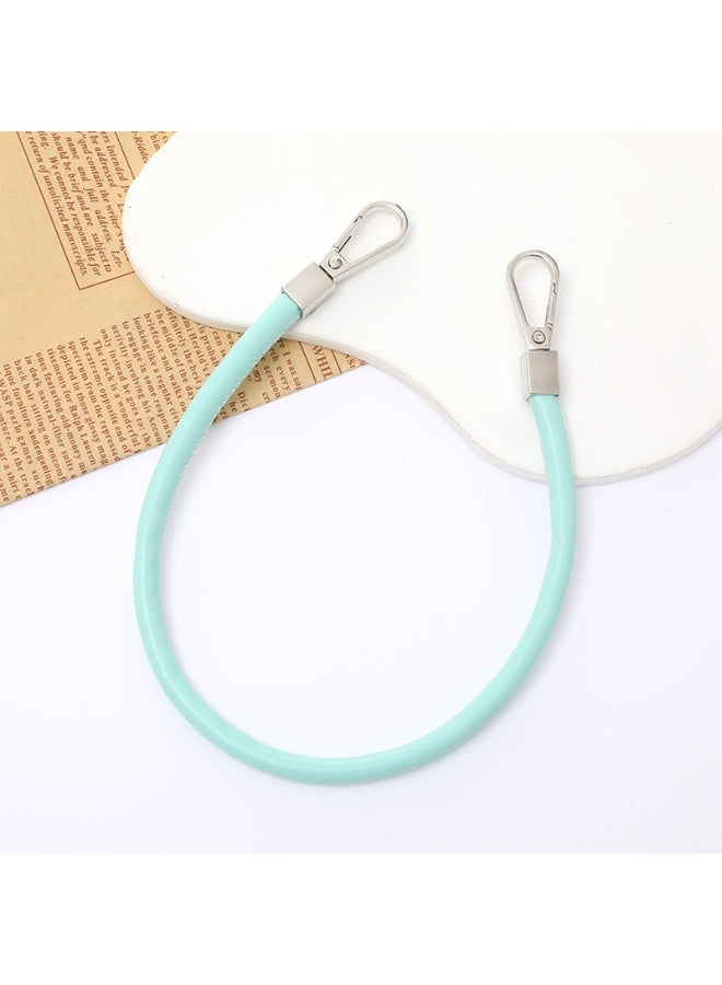 NIBEMINENT Beaded Phone Lanyard, Anti Lost Removable Wrist Strap, Leather Rope Bracelet Pendant, Phone Keychain Lanyard,K1697/Pink