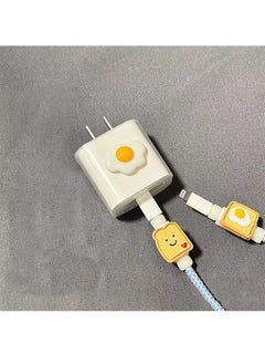 Ocean 3D Cartoon Series Fast Charger Protector For IPhone 18W 20W iPhone 14 Pro Fast Charging Cable Charger Head Protective Cover Cable Accessory Data Cable Protective Sleeve  - Image 2