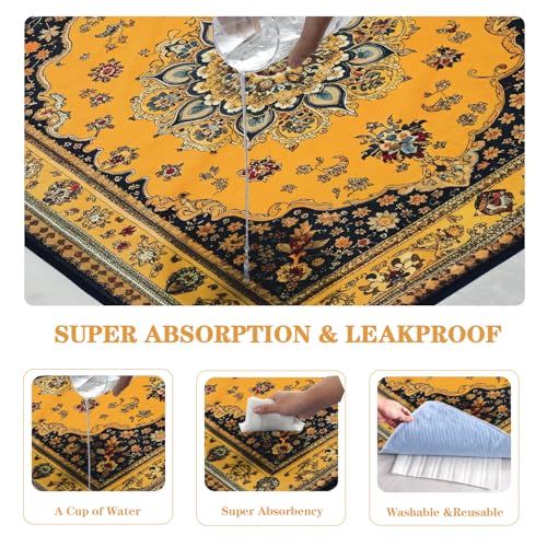 Qeils Washable Pee Pads for Dogs, 2 Pack Reusable Puppy Pads 36"x36" Super Absorbent Leakproof Dog Training Pads, Non-Slip Potty Pads for Crate, Floor, Couch, Whelping Pads Litter Mat Puppy Supplies - Image 3