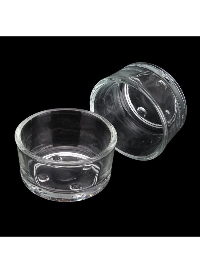 Senzeal 4X Glass Reptile Feeding Dish Food Water Bowl Feeder Bowl Cup Basin Tray Container for Small Pets Reptile Lizard Spider Scorpion Corn Snake Centipede Crickets - Image 2