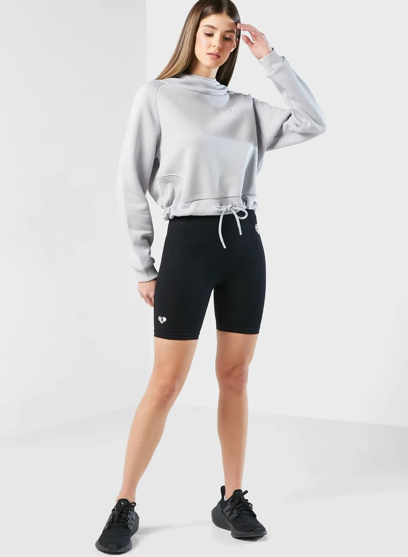 Womens Best True Mesh Cropped Hoodie