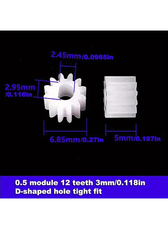 Precision Plastic Gear Rack Set 125mm 0 5 Module Includes Gears And Pinion - Image 4