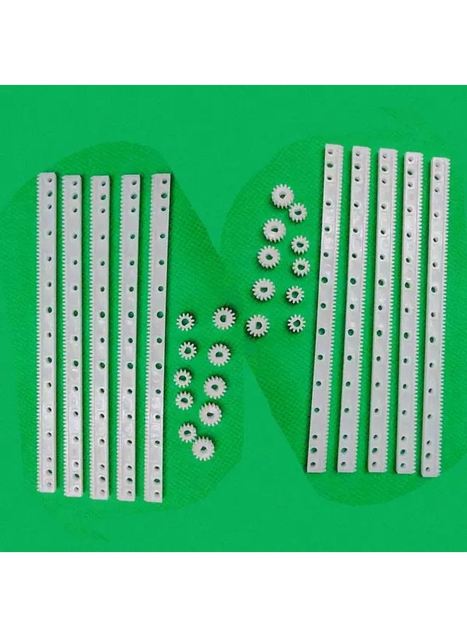 Precision Plastic Gear Rack Set 125mm 0 5 Module Includes Gears And Pinion - Image 2