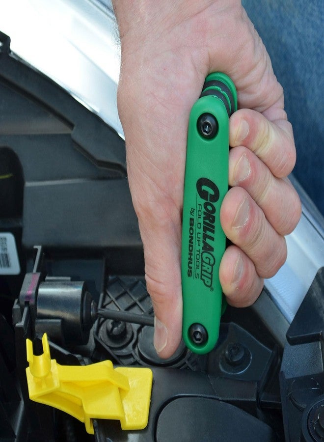 بوندهص مجموعة مفاتيح Bondhus GorillaGrip 12636، مكونة من 7 مفاتيح قابلة للطي مقاومة للعبث، مقاسات TR7-TR25 - Image 3