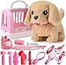 WorWoder 15 Pcs Robot Puppy Dog Toys for Girls Kids Boys Realistic Robot Puppy Toys with Walk Bark Toy Gifts for 3 4 5 6 Year Old Ideas 3 4 5 6 Year Old Girls Birthday Gifts - Image 2