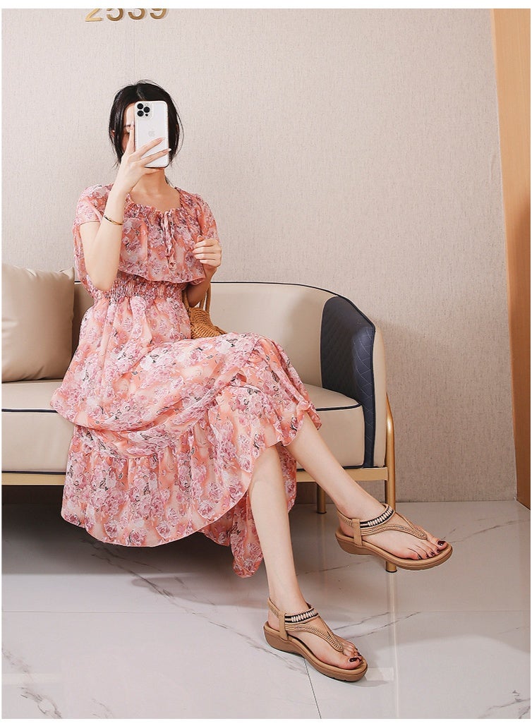 NIBEMINENT Quality Vintage Women's Sandals Brand  Casual Comfortable Female Flats Summer Casual  Shoes  - Image 4