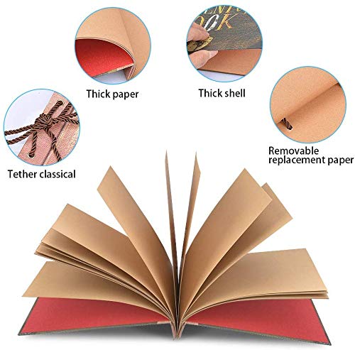 BBwill Scrapbook Photo Album Our Adventure Book - DIY Handmade Album Scrapbook Movie Up Travel Scrapbook for Anniversary, Wedding, Travelling, Baby Shower, etc (Travel Scrapbook) - Image 4