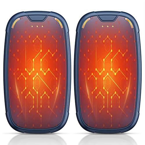 Aililan Hand Warmers Rechargeable 2 Pack, 3-Settings Rechargeable Hand Warmer, AI Smart Heating, Pocket Portable Electric Hand Warmer, Magnetic Handwarmers, A Winter for Loved Ones, Blue - Image 1