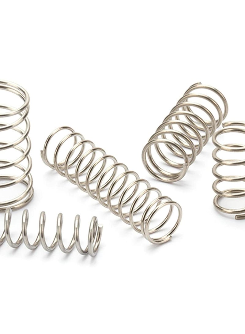 GGOOT 10Pcs Stainless Steel Compressed Spring Wire Diameter 1.2mm External Diameter 9-14mm Hardware Tools, 1.2x13x50mm  - Image 4