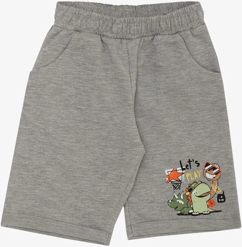 بريز Boy Shorts Set Play Time Happy Animals Printed 1-4 Years, Yellow