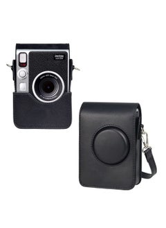 Y&D Protective Case for Fujifilm Mini EVO Digital Hybrid Instant Film Camera PU Leather Bag with Strap (Brown)  - Image 2
