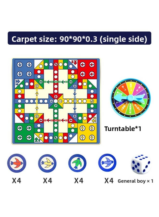 Children's Educational Toys Parent-child Interactive Game Double-sided Dice Large Rich Flying Chess Carpet Crawling Mat