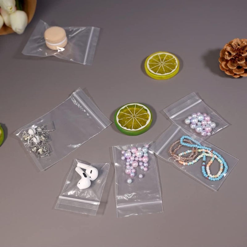 iMailer - 500 Count - 2" x 3" Mini Zip Bags - Clear Reclosable Zip Plastic Poly Bags 2 Mil for Coins, Jewelry, Snacks, Seeds - Image 5
