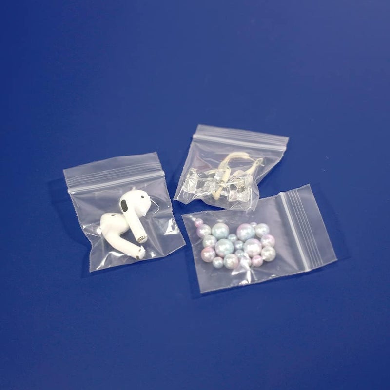 iMailer - 500 Count - 2" x 3" Mini Zip Bags - Clear Reclosable Zip Plastic Poly Bags 2 Mil for Coins, Jewelry, Snacks, Seeds - Image 4
