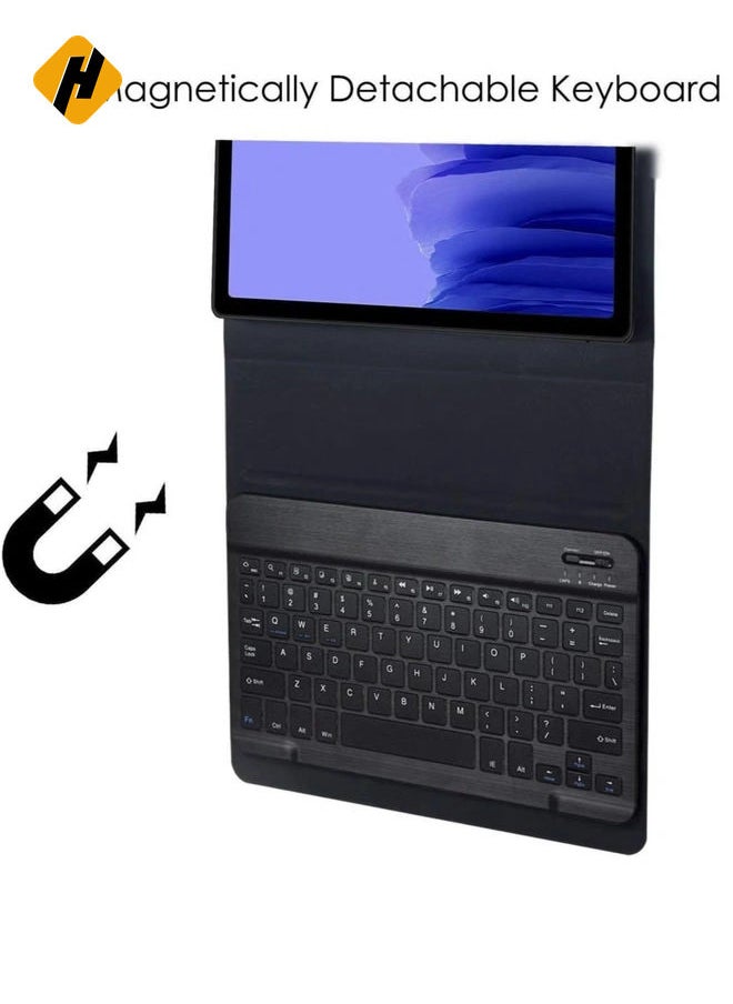 Wireless Bluetooth Keyboard with Detachable Tablet Case Cover for Samsung Galaxy Tab A7 10.4 inch 2020 SM-T500/T505/T507