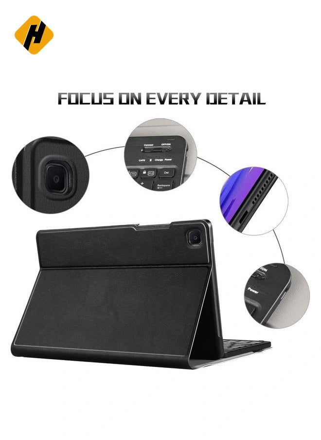 Wireless Bluetooth Keyboard with Detachable Tablet Case Cover for Samsung Galaxy Tab A7 10.4 inch 2020 SM-T500/T505/T507