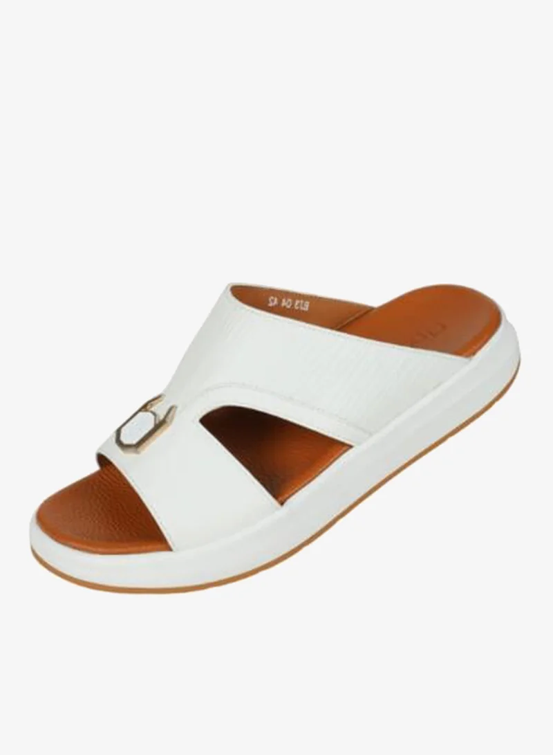 008-3853 Barjeel Uno Mens Arabic Sandals BJ3 04 White