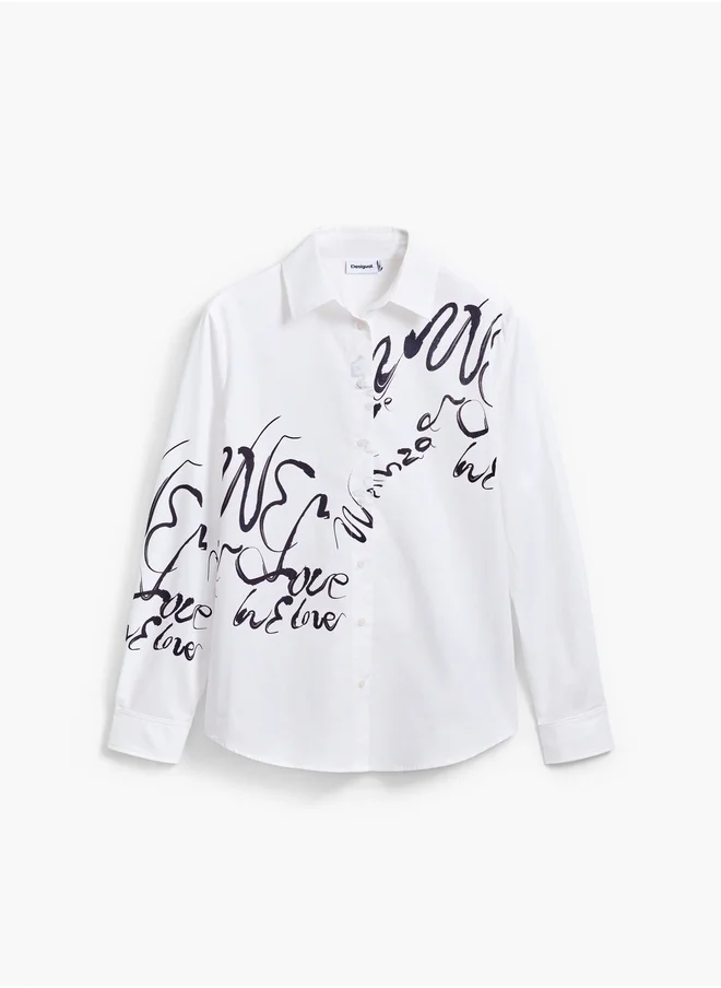 DESIGUAL INK LETTER SHIRT