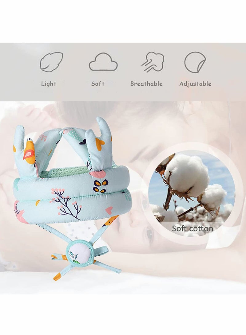 Zikra Baby Safety Hat, Infant Adjustable Head Protector Toddler Soft Headguard Helmet Crawling AntiFall AntiCollision Protection Hats - Image 3