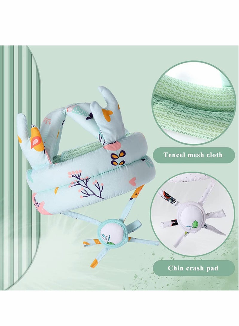 Zikra Baby Safety Hat, Infant Adjustable Head Protector Toddler Soft Headguard Helmet Crawling AntiFall AntiCollision Protection Hats - Image 4