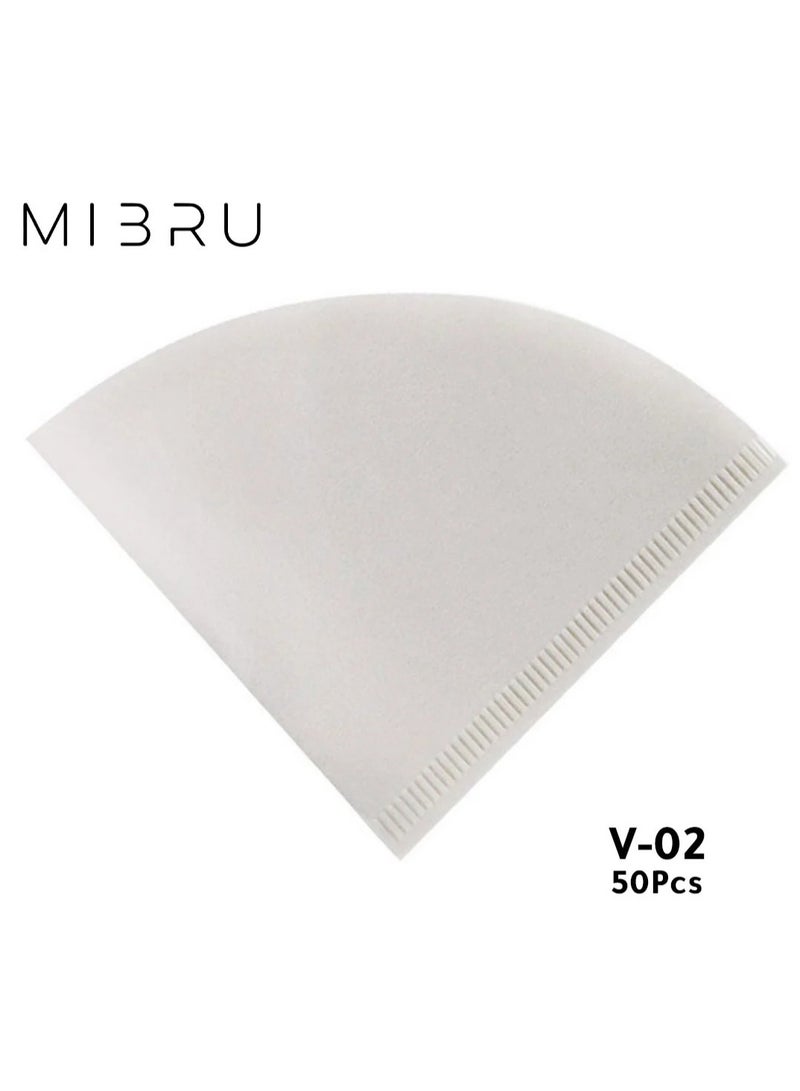 MIBRU V60 Drip Coffee Maker Kit, 7-Piece Drip Coffee Maker, Coffee Dripper Tools, Coffee Bean Grinder, Coffee Bean Spray Bottle, Paper Coffee Filter, Coffee Filter, Coffee Sharing Pot, Handheld Slim Neck Coffee Dripper, Coffee Drip Restrictor, Specialty Coffee Kit, Specialty Coffee Tools, Coffee Machine, Coffee Mug, Coffee Cleaning Kit, Pour Over Coffee Maker Accessories - Image 5