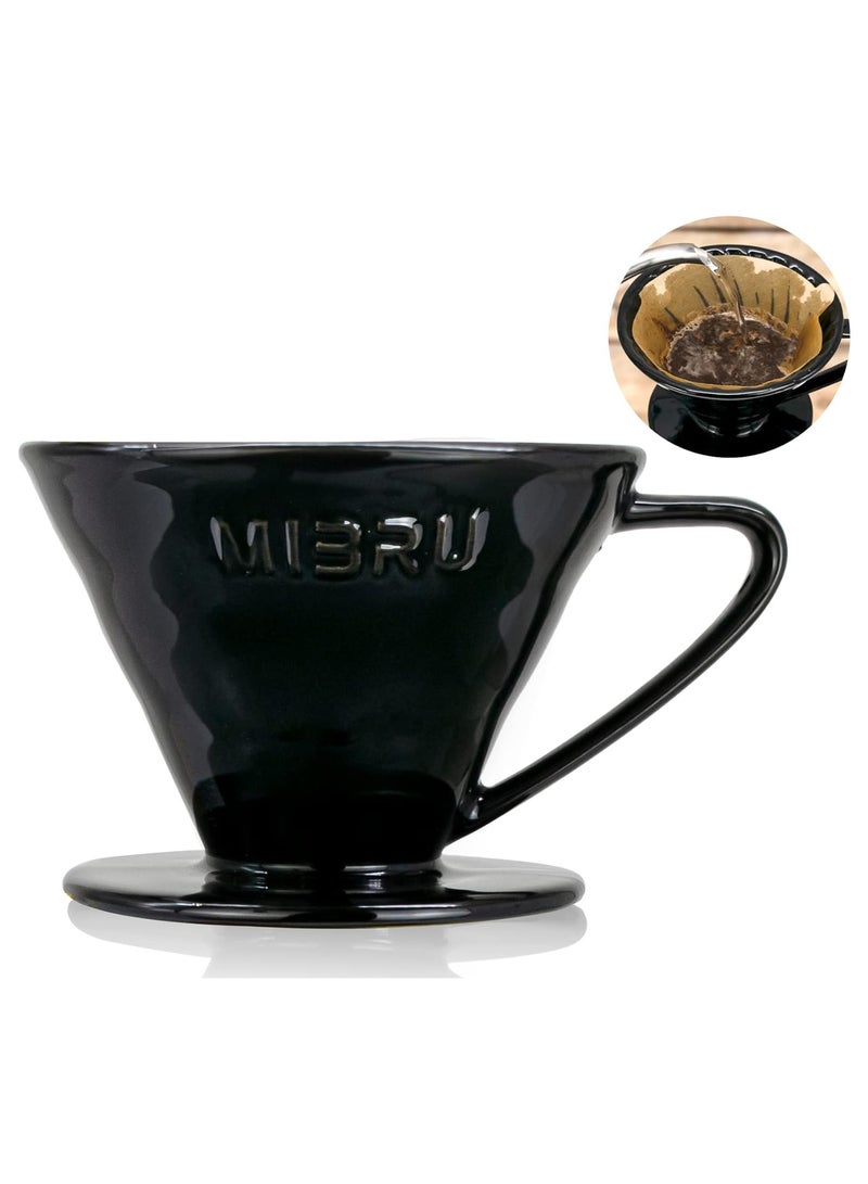 MIBRU V60 Drip Coffee Maker Kit, 7-Piece Drip Coffee Maker, Coffee Dripper Tools, Coffee Bean Grinder, Coffee Bean Spray Bottle, Paper Coffee Filter, Coffee Filter, Coffee Sharing Pot, Handheld Slim Neck Coffee Dripper, Coffee Drip Restrictor, Specialty Coffee Kit, Specialty Coffee Tools, Coffee Machine, Coffee Mug, Coffee Cleaning Kit, Pour Over Coffee Maker Accessories - Image 4