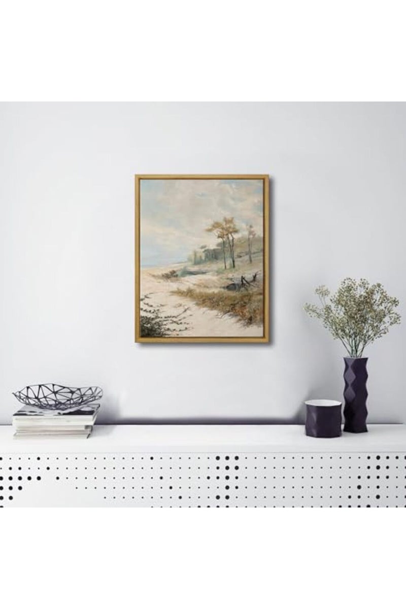 Pyradecor Large Antonio Parreiras Cabrália Bay Poster Canvas Prints Vintage Wall Art Retro Natural Wood Framed Home Decor - Image 4