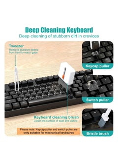 Generic 32 in 1 Keyboard Cleaning Kit with Brush, Computer Laptop Cleaner Kit, Phone Cleaning Tool, Multi-Function Cleaner Kit for Earbuds, Cellphones, PC, Screens, Camera Lens, Electronics Devices  - Image 4