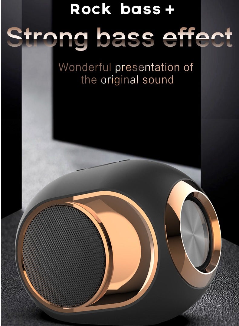 X6 Portable Wireless Speaker - Deep Bass, TWS Stereo, Built-In Mic for Calls - FM Radio, TF Card, USB Playback - Ideal for Travel and Outdoor Use - Image 3