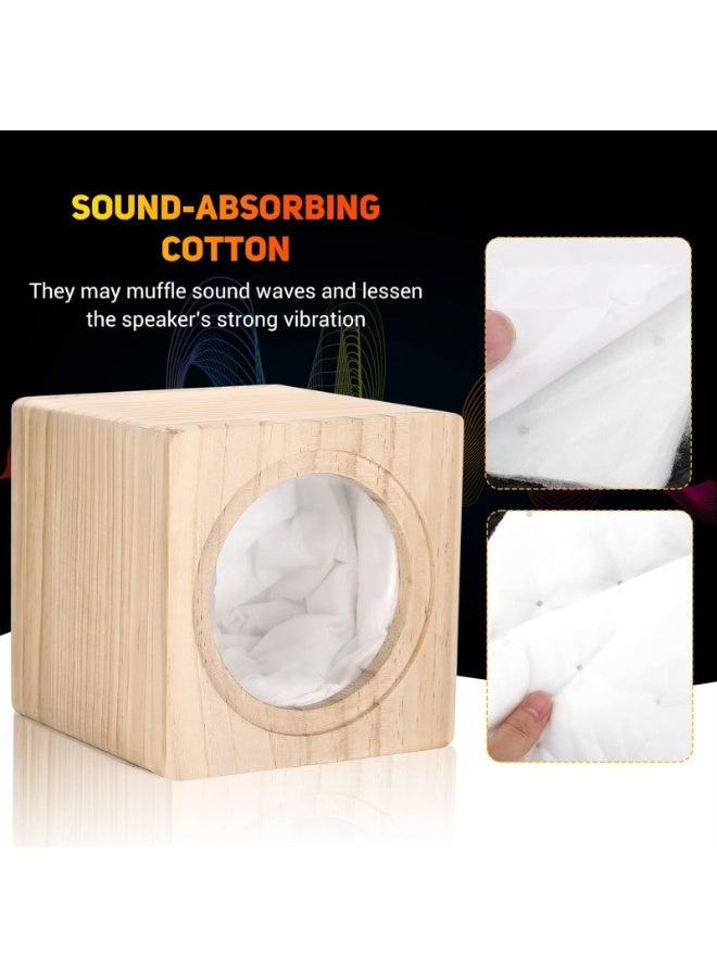 يُسلِّم صندوق مكبر صوت خشبي مزود بفتحة تهوية، صندوق خشبي فردي مع قطن ماص للصوت وكوب طرفي، تصميم بفتحات تهوية (الحجم: 6.5 بوصة) - Image 5