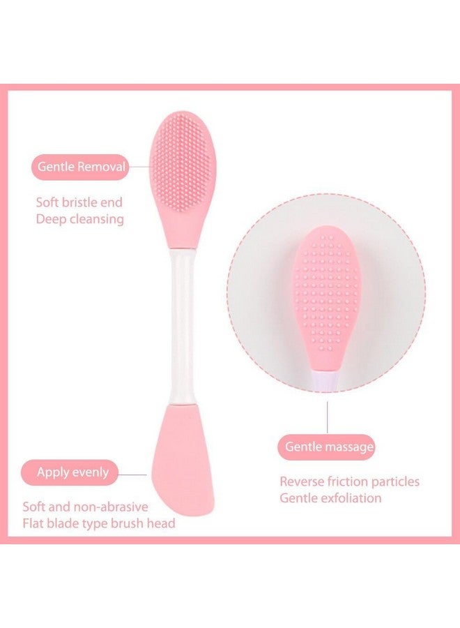 MobFestÂ® Double-Sided Silicone Facial Cleansing Brush, Face Mask Scrubber for Pore Cleansing, Gentle Exfoliating, Remove Oil, Blackhead Brush (6.5 Inch, 1) - Image 3